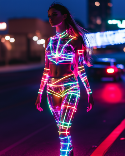 Futuristic Fashion in Motion