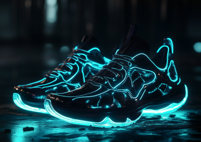 Bioluminescent Athletic Footwear