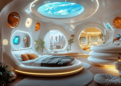 Futuristic Flying Saucer Homes