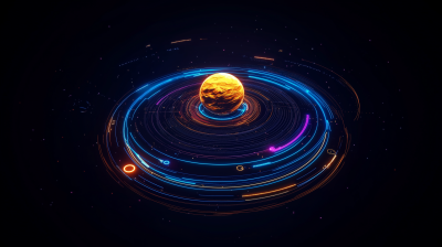 Minimalist Space Travel UI
