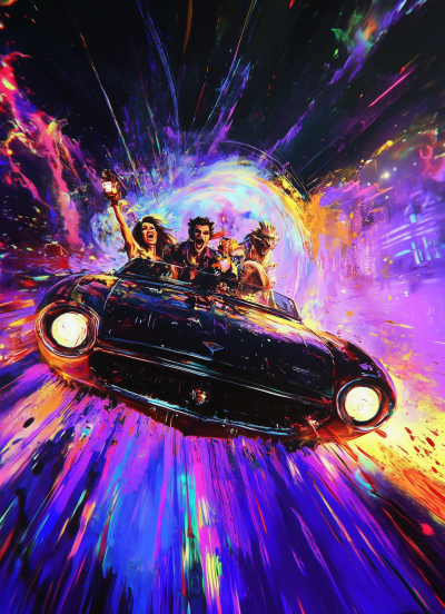 Neon Cosmic Adventure