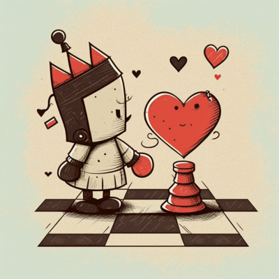 Chess Themed Valentine’s Card