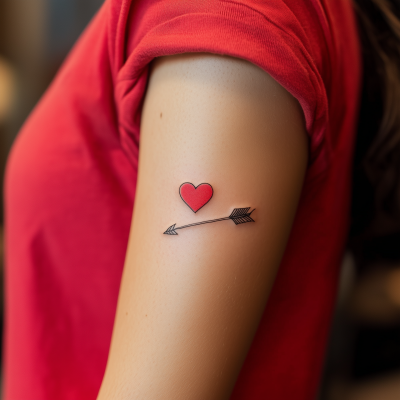 Heart Arrow Tattoo
