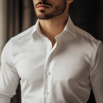 Man in White Dress Shirt