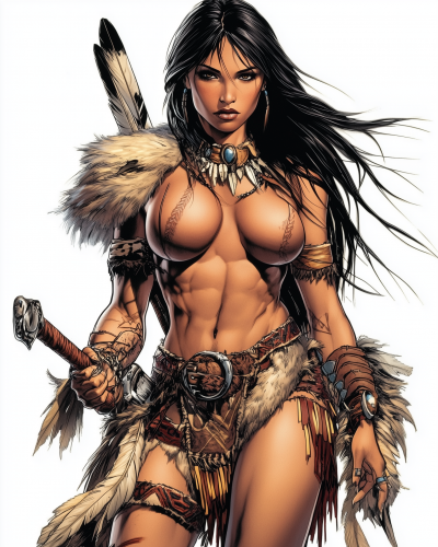 Native American Warrior Woman