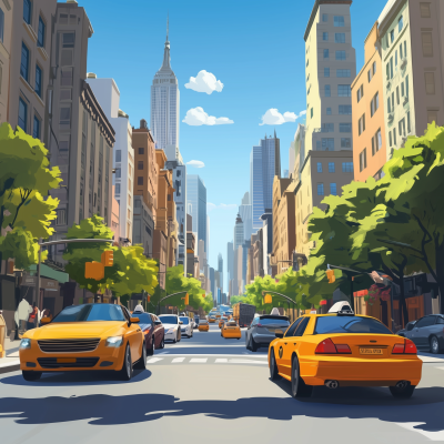 Cars in New York City