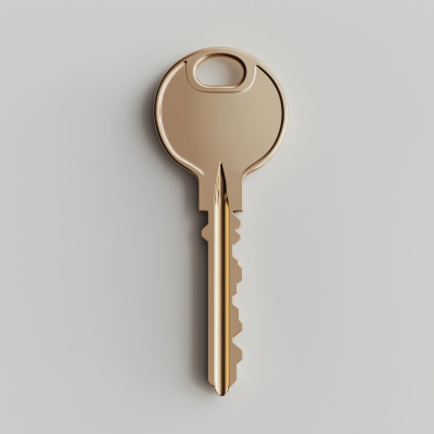 Gold House Key