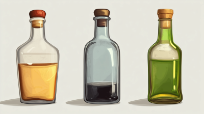 Vector Bottle Game Assets