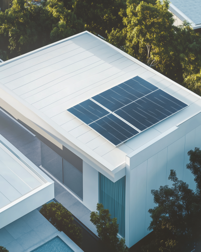 Modern Home Roof View