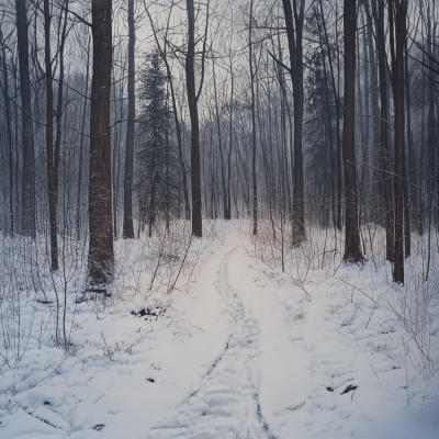 Winter Forest Landscape