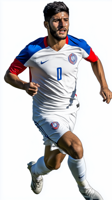 Chilean Soccer Player in Motion
