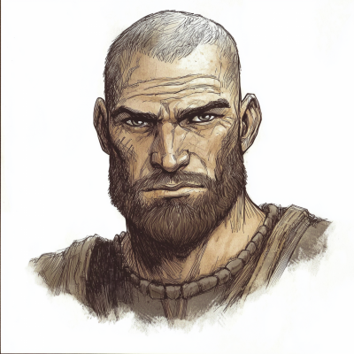 Medieval Blacksmith Portrait