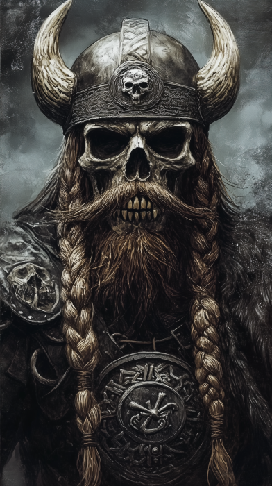 Aggressive Viking Skeletons