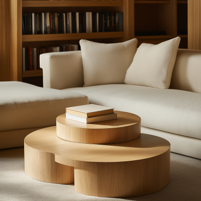 Minimalist Oak Coffee Table