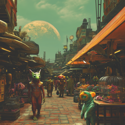 Alien Marketplace in Andromeda