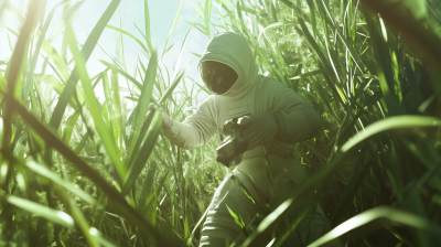Futuristic Sugar Cane Worker