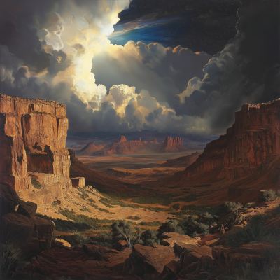 Dramatic Western Landscape