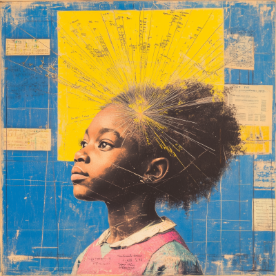 Vibrant Portrait of a Young Girl