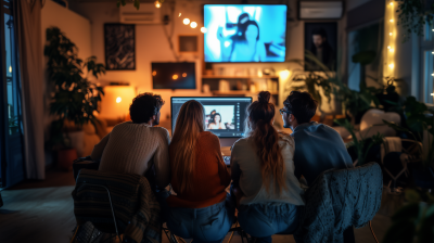 Friends Watching YouTube