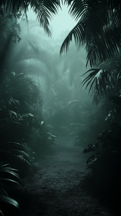 Dark Tropical Background