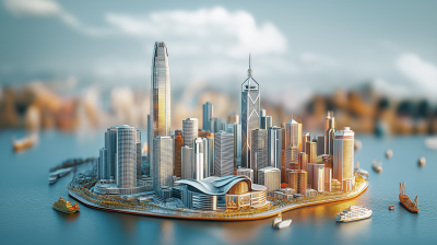 Hong Kong Skyline Sculpture