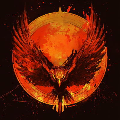 Fiery Phoenix Logo