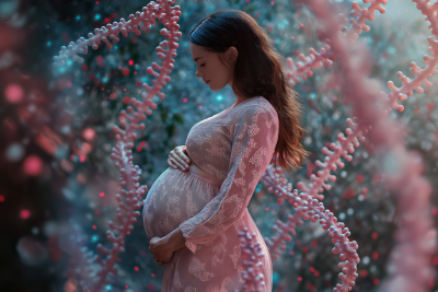 Pregnant Woman with DNA