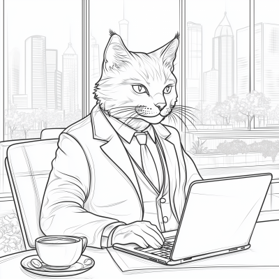 Cat in a Business Suit