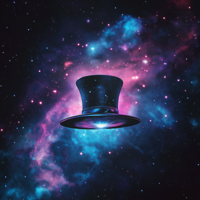 Floating Magician’s Hat in Space