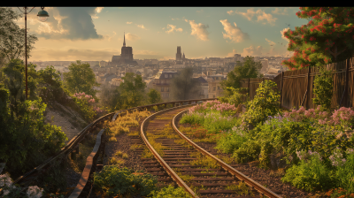 Charming Railway to French City