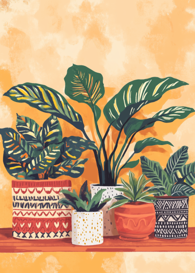 Calathea Plants in Pots