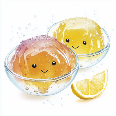 Lemon Jelly in Bowl
