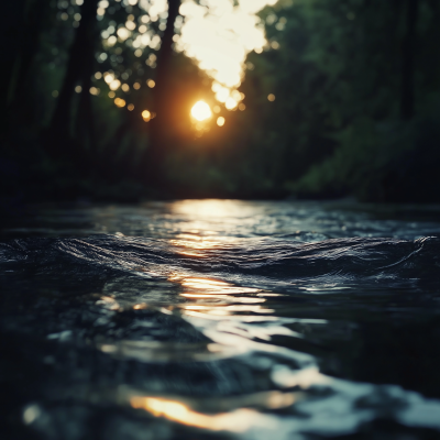 Serene River Reflection