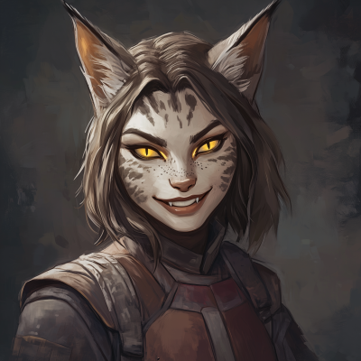 Feline Humanoid Character