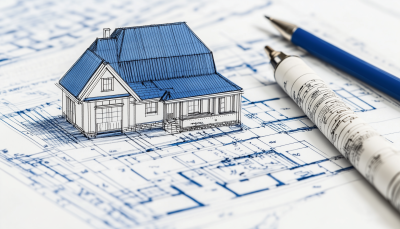 Technical Drawing of a House