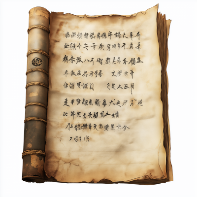 Mysterious Tattered Scroll