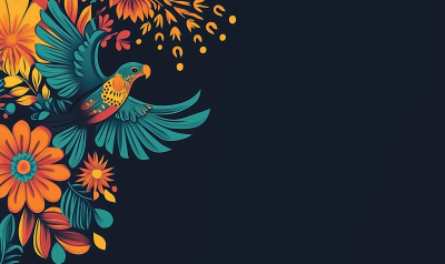 Minimalistic Blue Background