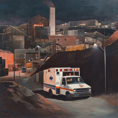 Ambulance in Mining Area