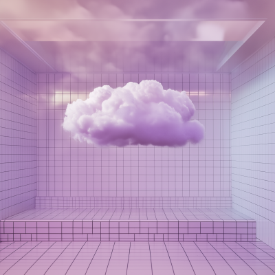 Cloud in Tiled Change Room