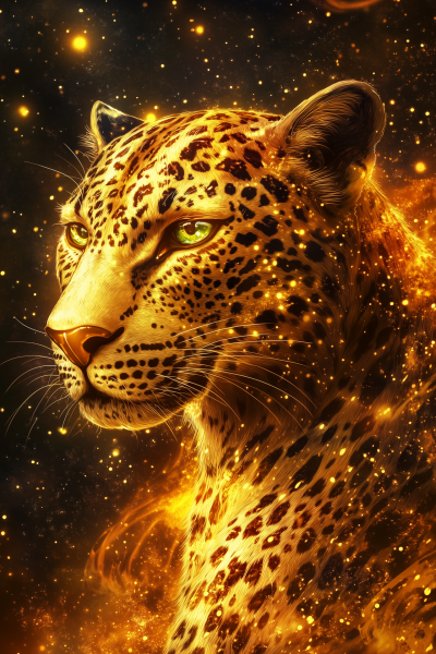 Cosmic Humanoid Leopard