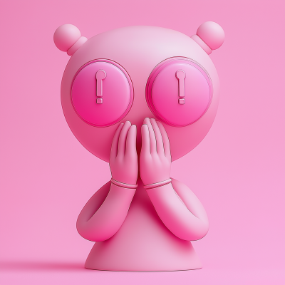 Kaw Figure with Pink Background