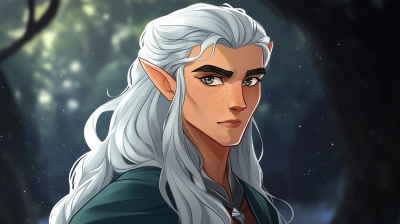 Young Male Elf Portrait