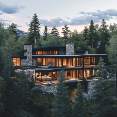 Luxury Home in the Forest
