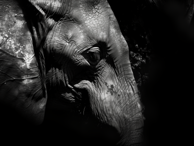 Elephant Family in the Serengeti