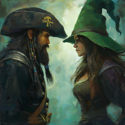 Pirate and Witch Rivalry