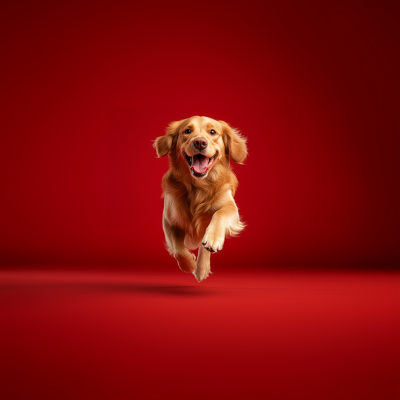 Golden Retriever Running