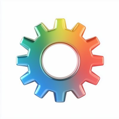 Colorful Gear Illustration