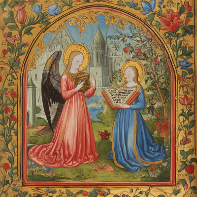 Illuminated Medieval Manuscript