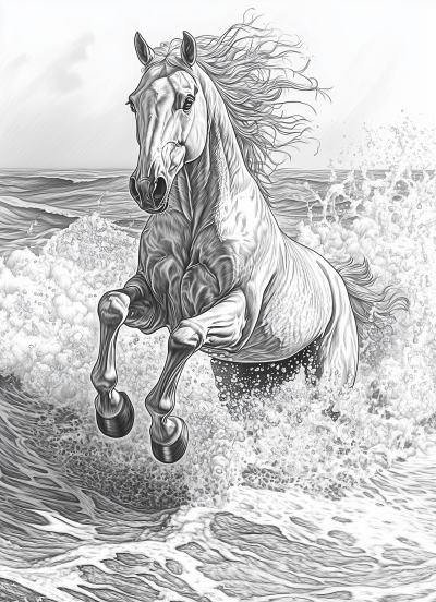 Arabian Horse in Motion