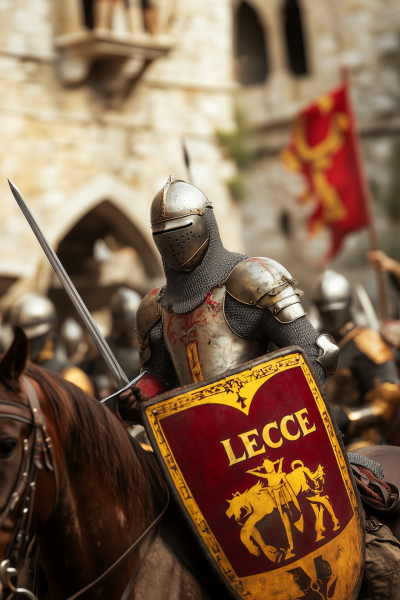 Medieval Knight on Horseback